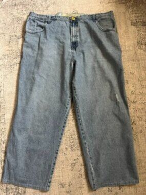 Brooklyn Xpress Baggy Light Wash Jeans Men's 48